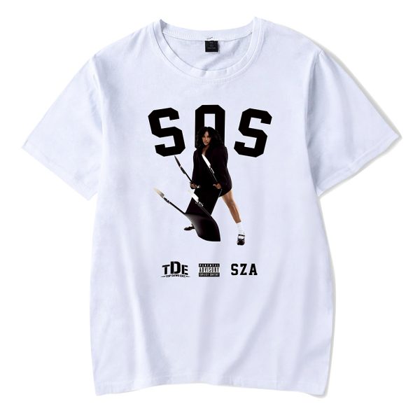 SZA SOS MERCH - SZA SIGNATURE KILL BILL TOUR WHITE TEE